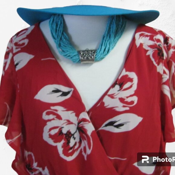 MAURICES  LADIES MAXI CAP SLEEVED DRESS - Picture 3 of 7